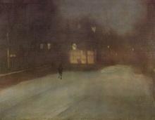 James Abbott McNeill Whistler - Nocturne Grey and Gold Snow in Chelsea