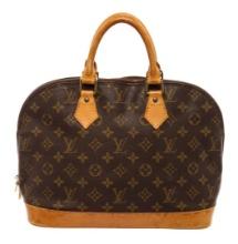 Louis Vuitton Brown Monogram Canvas Alma Satchel Bag