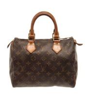 Louis Vuitton Brown Monogram Speedy 25 Satchel Bag