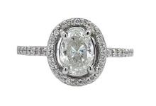 1.16 ctw Diamond Ring - 14K White Gold