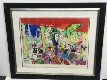 Chez Francis Restaurant Europe by LeRoy Neiman (1921-2012)