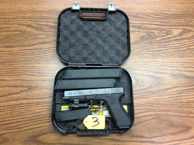 Glock 34, 9mm, pistol in case, s/n FMF283