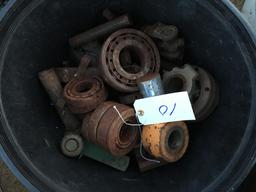 Bucket with miscellaneous bearings in Steele