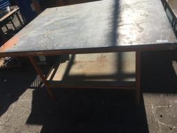 Large steel table