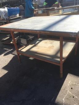 Large steel table