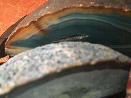 3 Large, Thick Slices of Crystal Geodes