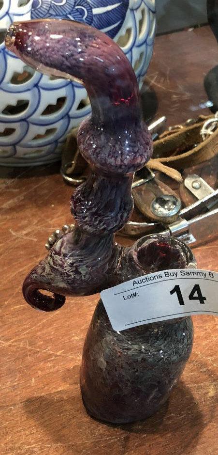 Art Glass Pipe 8 1/4" Tall