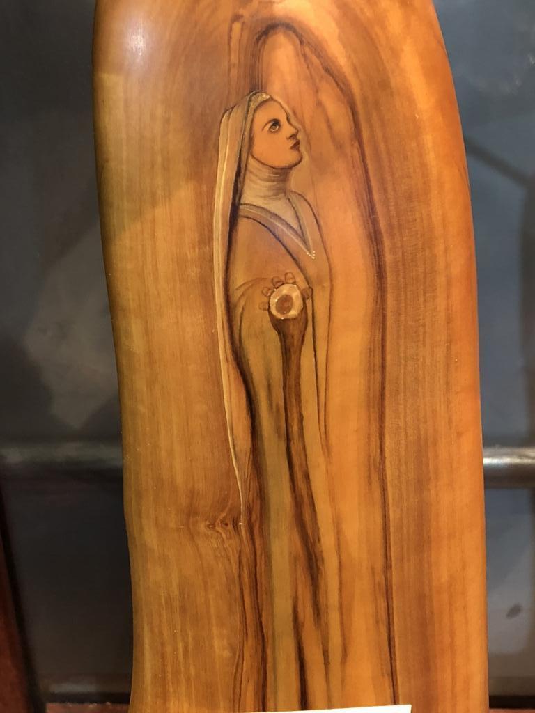 Mary in Wood by Diane Berkeley 11 1/4" Tall