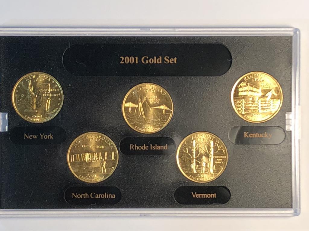 2001 Gold Edition State 5 Quarter Collection