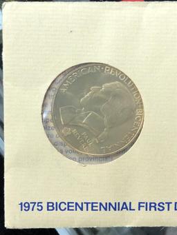 1975 Bicentennial First Day Cover & Token