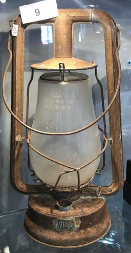 Vintage Fitzall Dietz Rail Road Lantern, NY USA