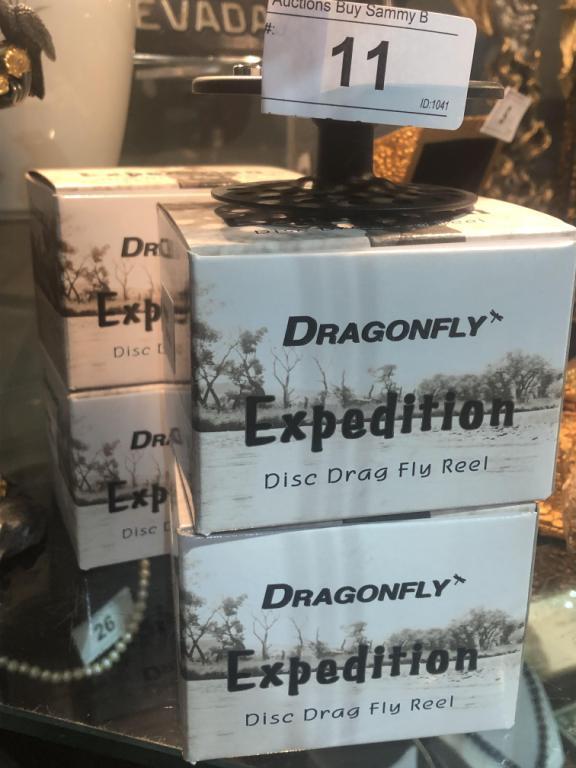 4 Boxes of Dragonfly Expedition Disc Drag Fly Reel Spools Only sz 45/67      High Bidder to Pay 4X$