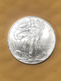 2010  Silver Eagle .999 Silver  $1 Dollar Coin