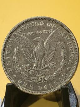 1891 P Silver Morgan $1 Dollar Coin