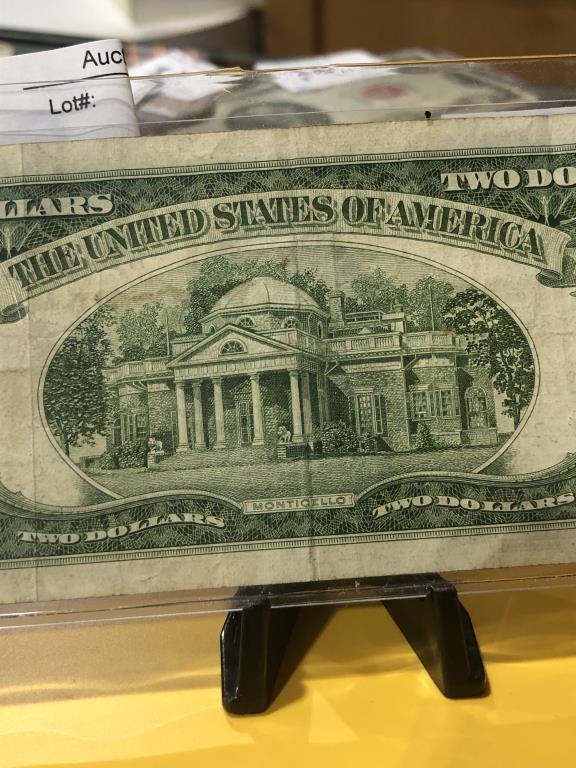 $2.00 Red Dot Federal Reserve Note 1953 VF