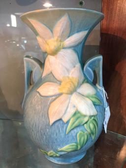 Vtg Roseville #109-9 Clematis 2 Handle Vase