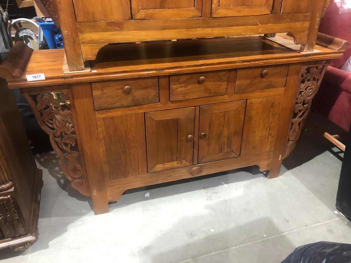 TEAK ORIENTAL CABINET CIRA 1930'S