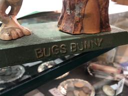 Bugs Bunny Metal Bank - Damage on Back of Trunk