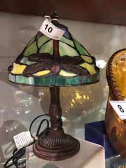 Small Dragonfly Stain Glass Night Light