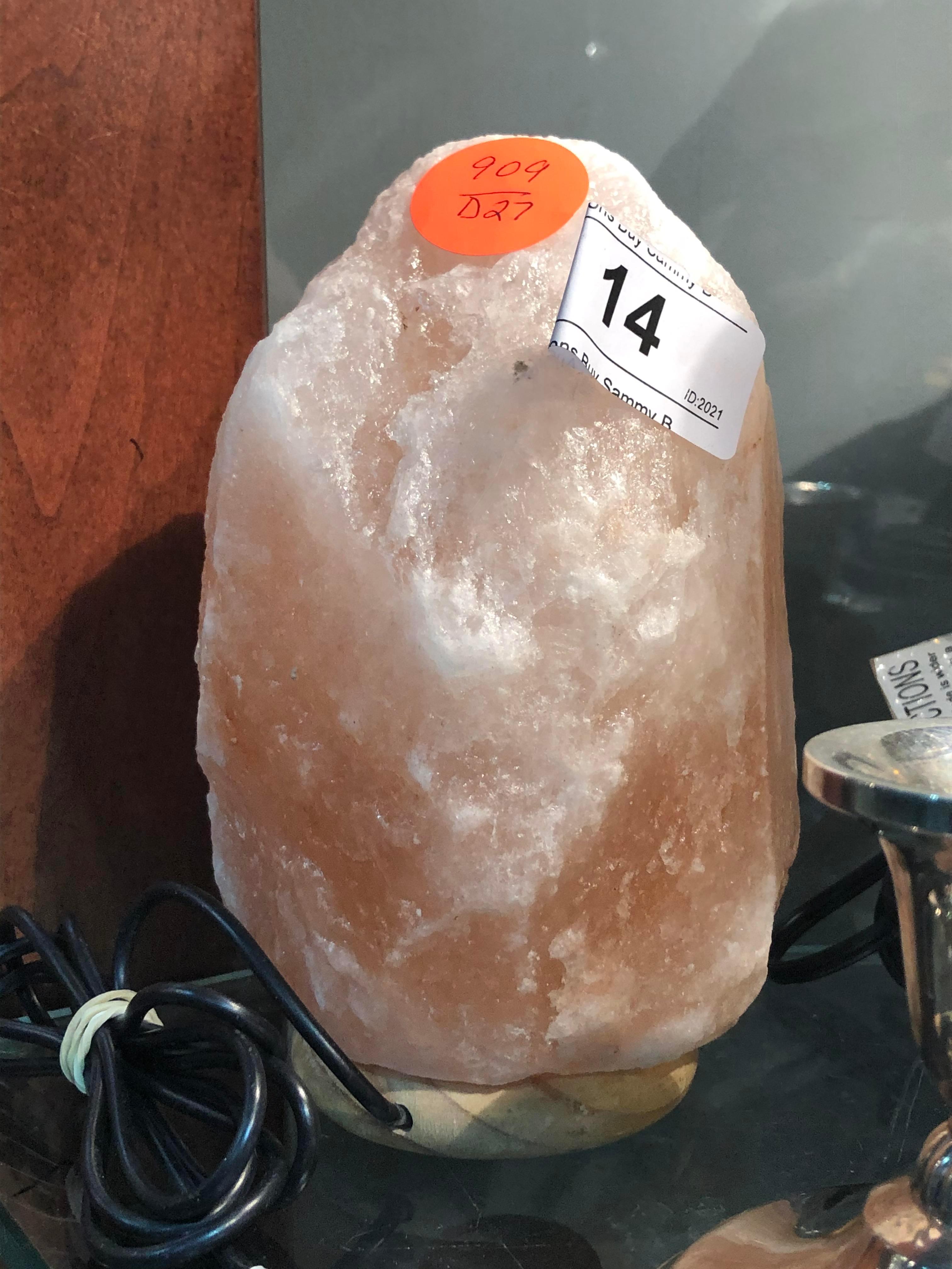 Himalayan Salt Lamp w/ Power Cord Plug into USB