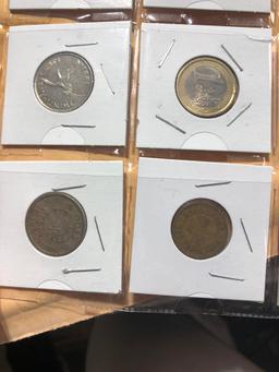 Sheet of Foreign Coins