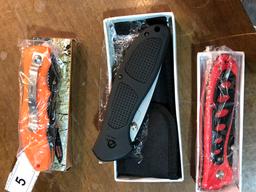 3 Pocket Knives w/ Boxes