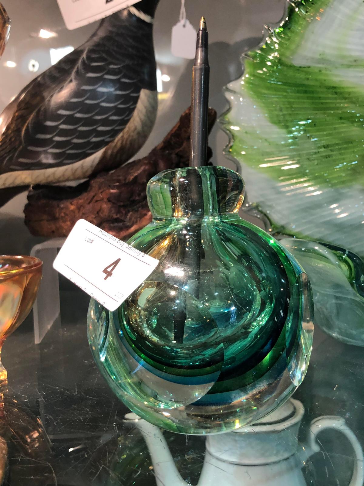 Blue/Green Art Glass Vase?