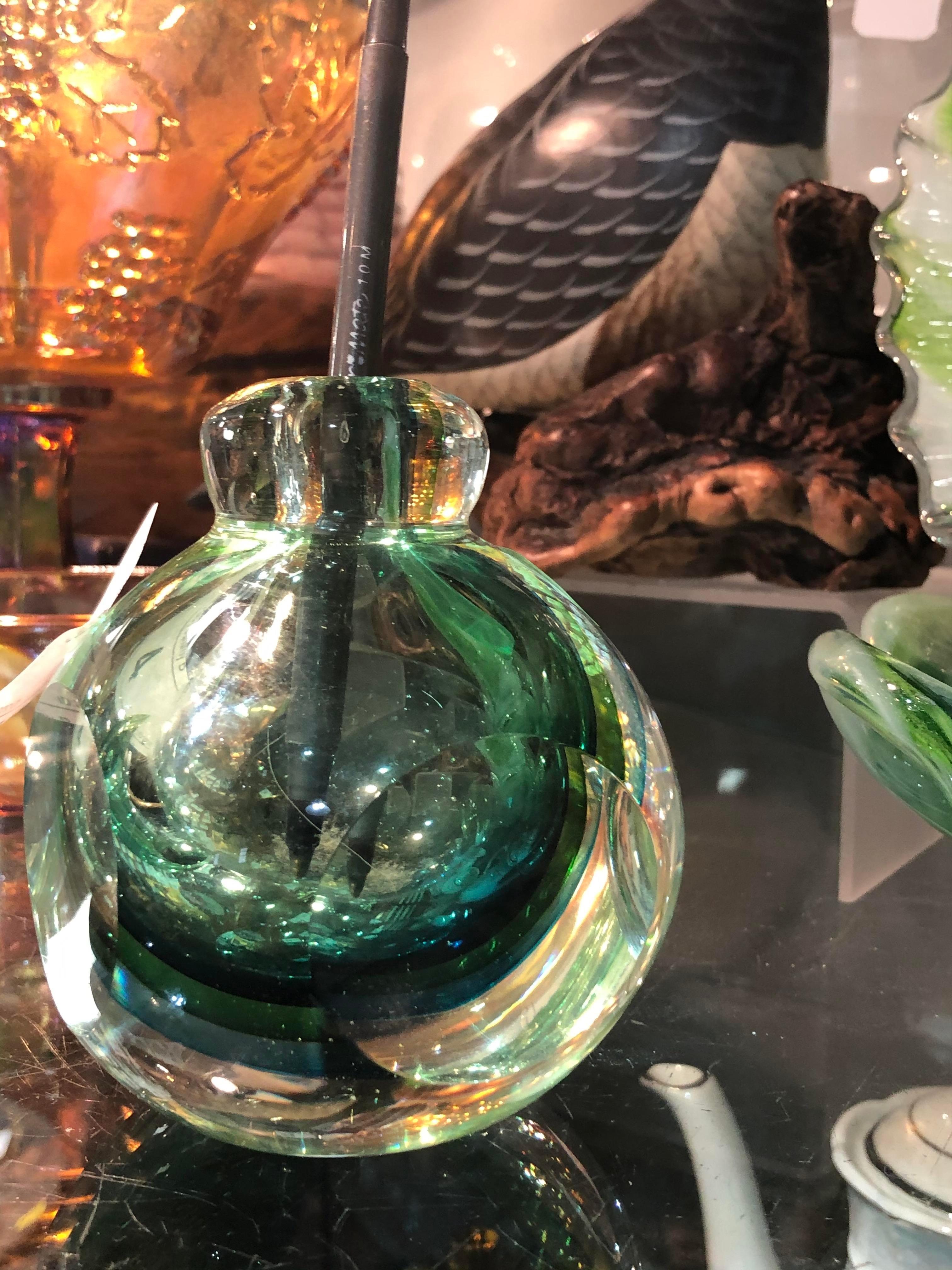 Blue/Green Art Glass Vase?