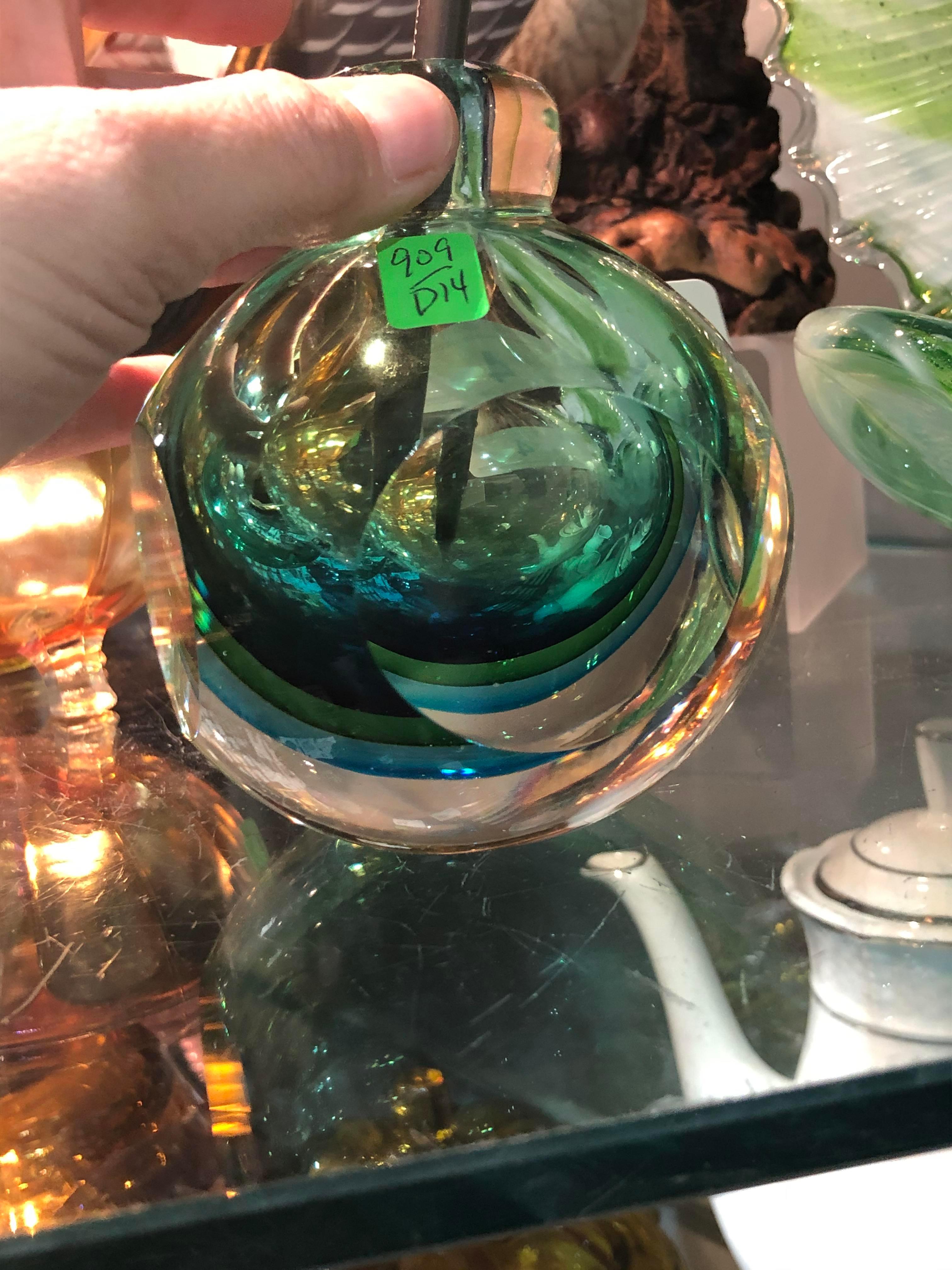 Blue/Green Art Glass Vase?