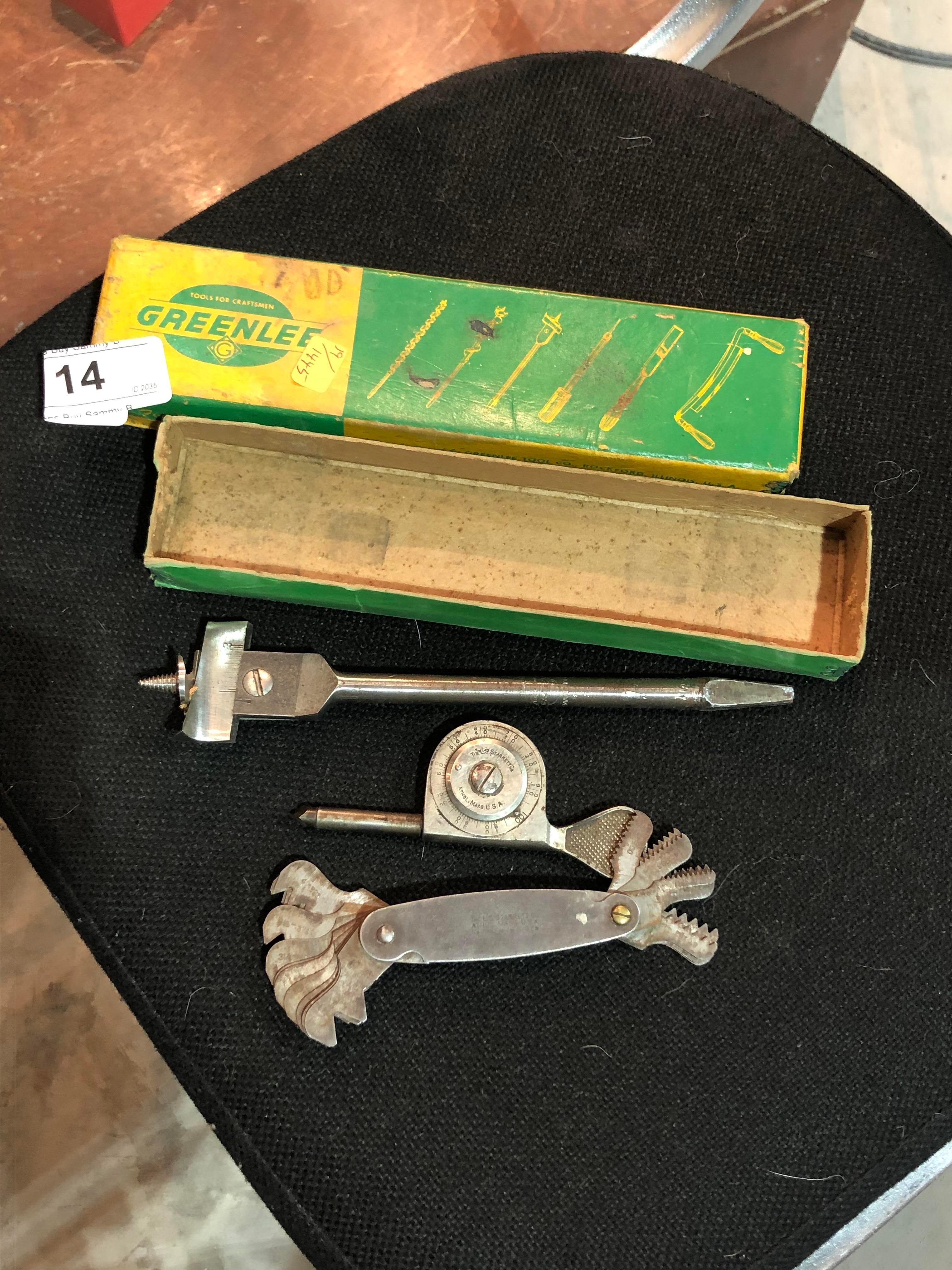 Vintage Tools, (2) Starrett & Greenlee