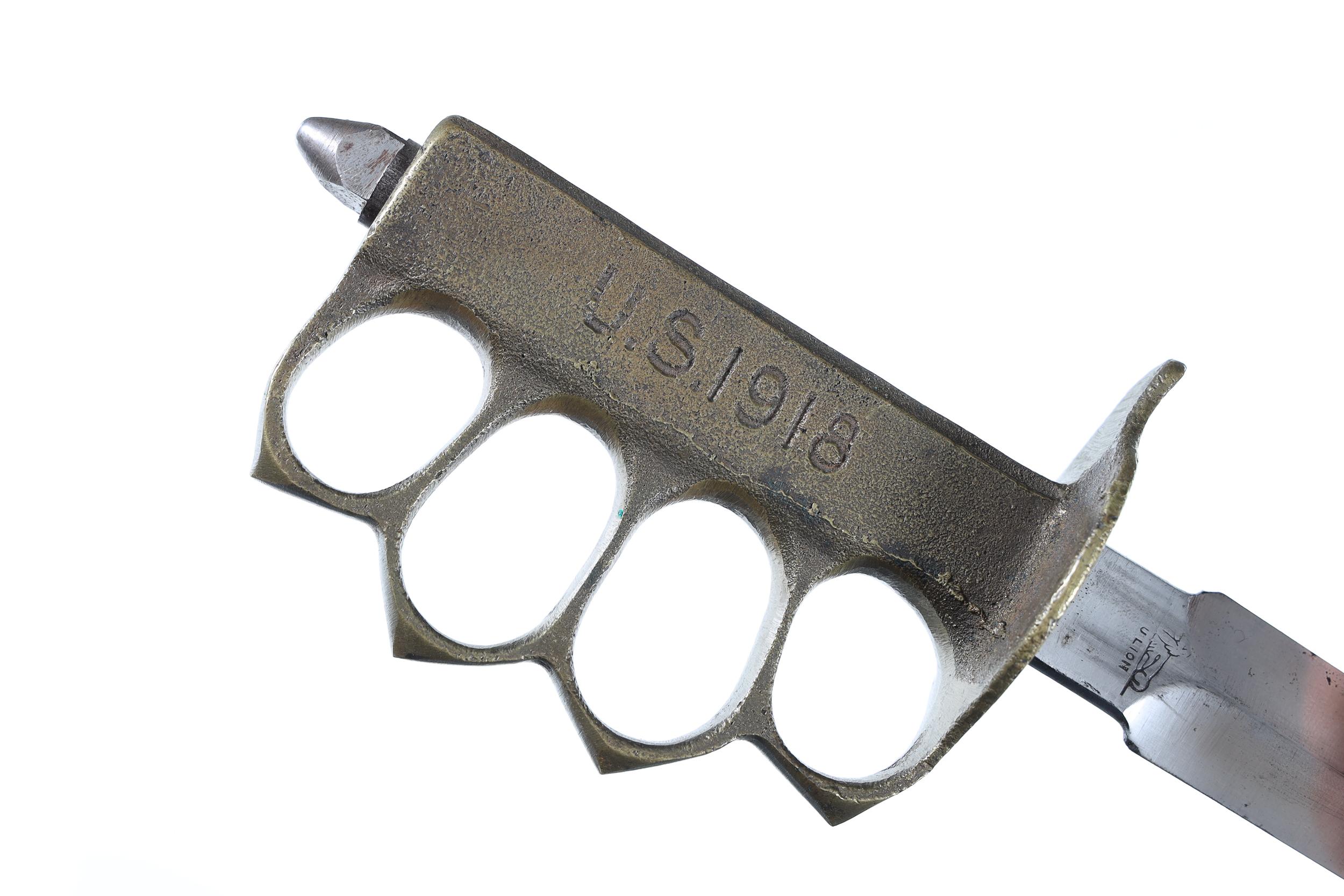 U Lion Brass Knuckle Knife