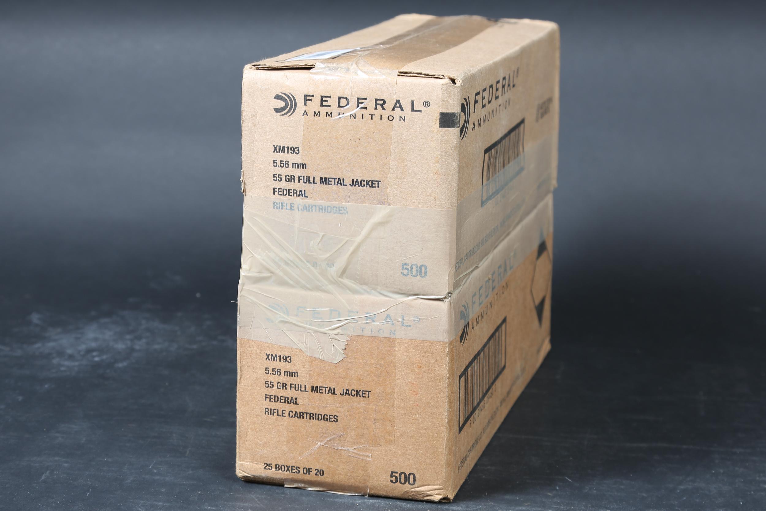 2 cases of Federal 5.56 Nato ammo