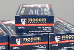 8 bxs Fiocchi .40 s&w ammo