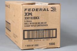 Case of Federal 5.56mm Nato ammo
