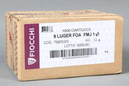 1 case Fiocchi 9mm Luger ammo