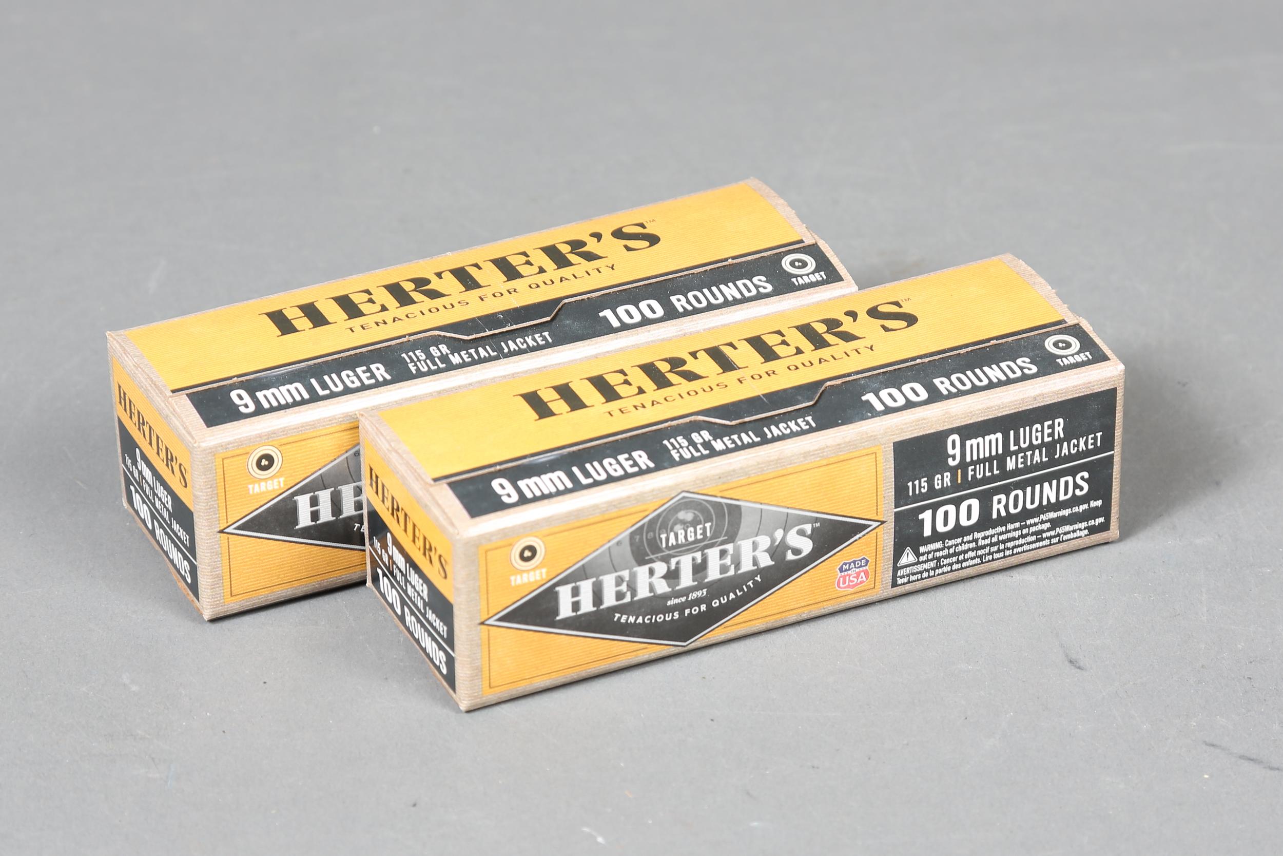 2 bxs 9mm Herter's Ammo