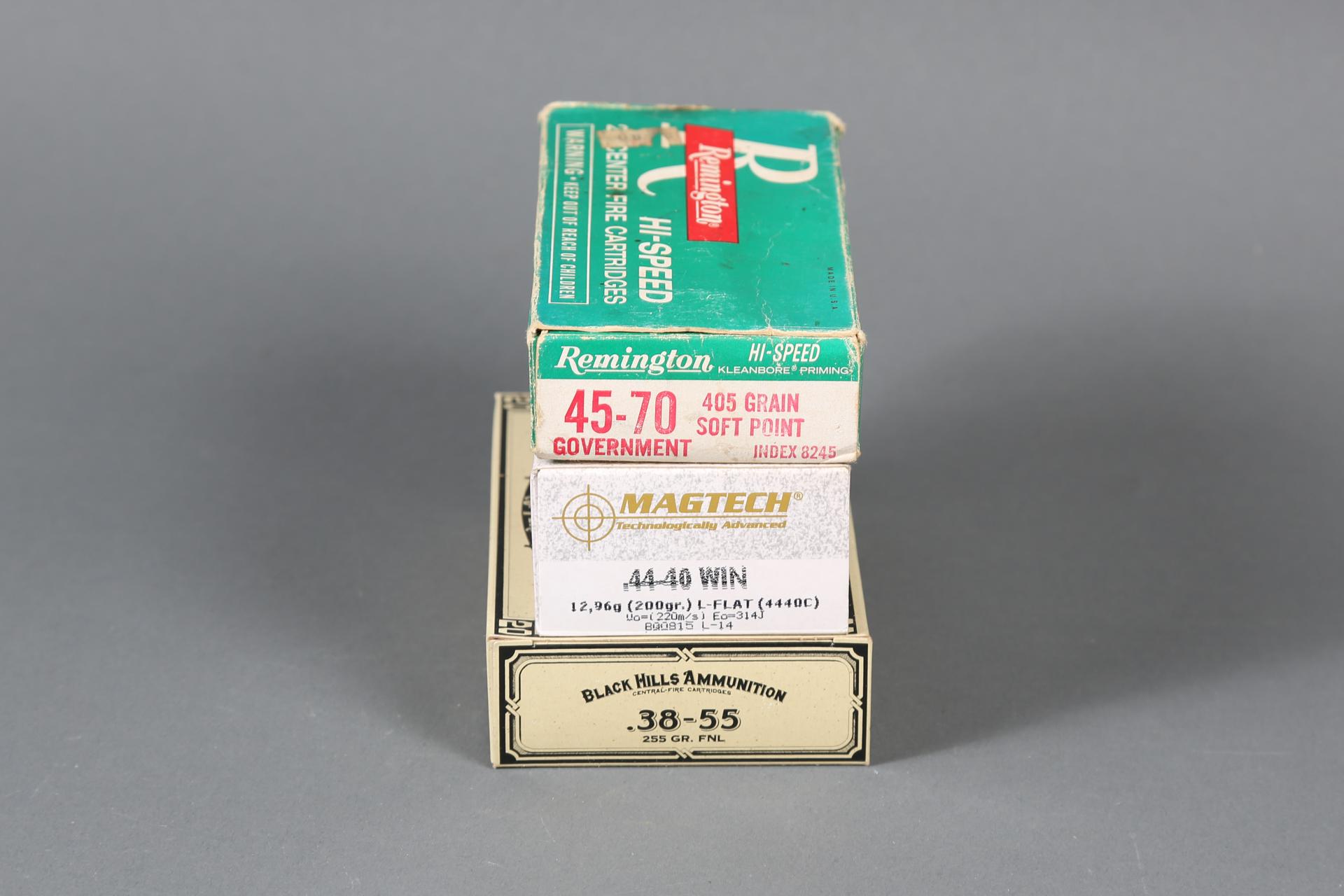 2 bxs .38-55, .44-40 Ammo