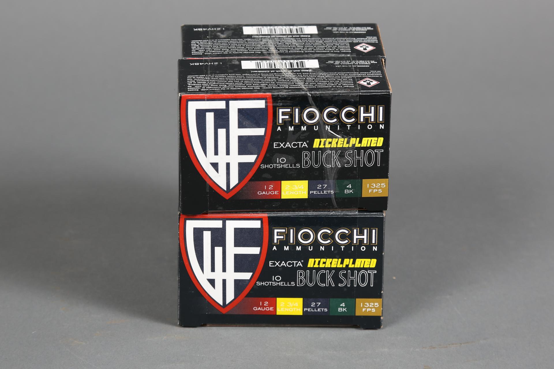 4 bxs Fiocchi 12ga Ammo