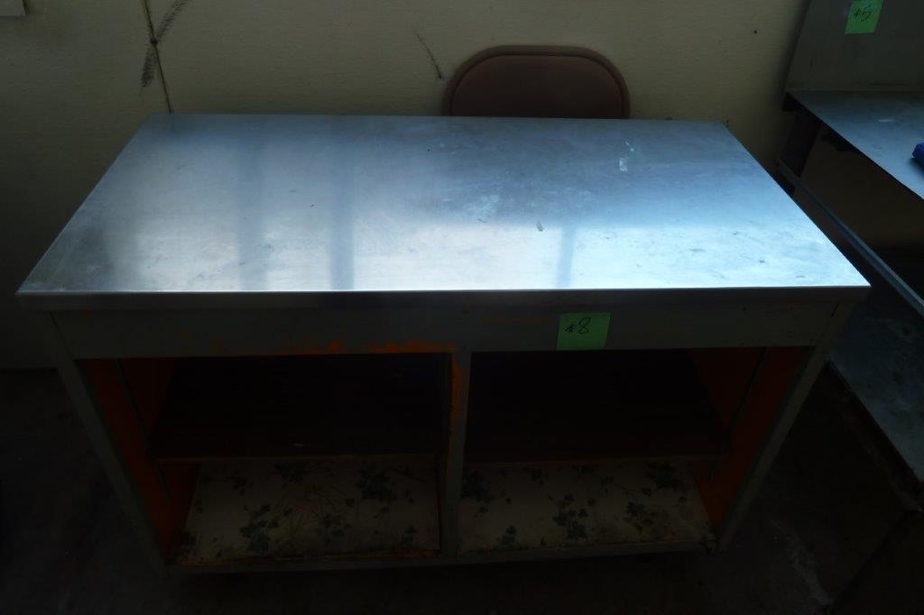 Freestanding Counter w/Stainless Top