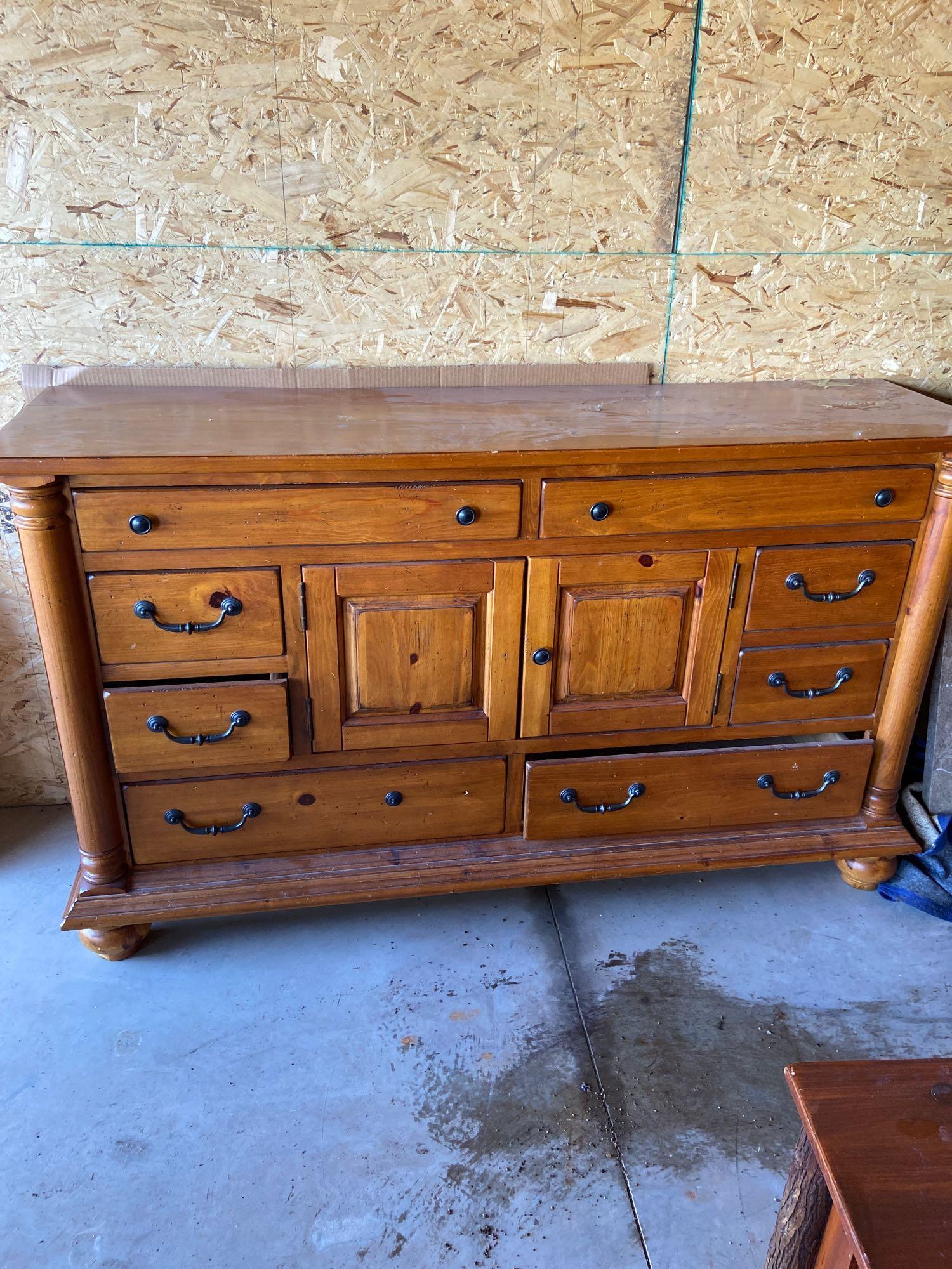 Three drawer cabinet nightstand and dresser