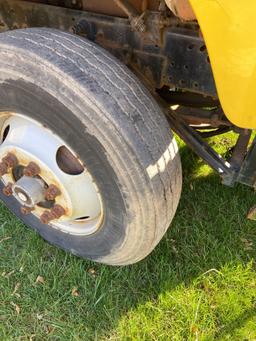 International Dump truck with snowplow and salt sander