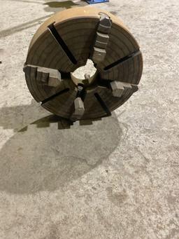 three and four jaw Chuck lot