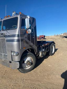 1973 white Freightliner single axle semi tractor