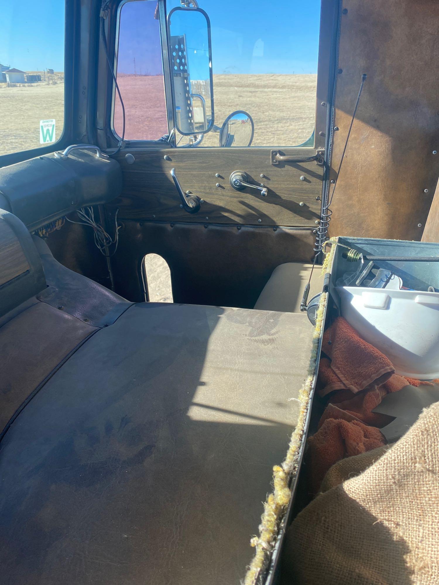 1973 white Freightliner single axle semi tractor