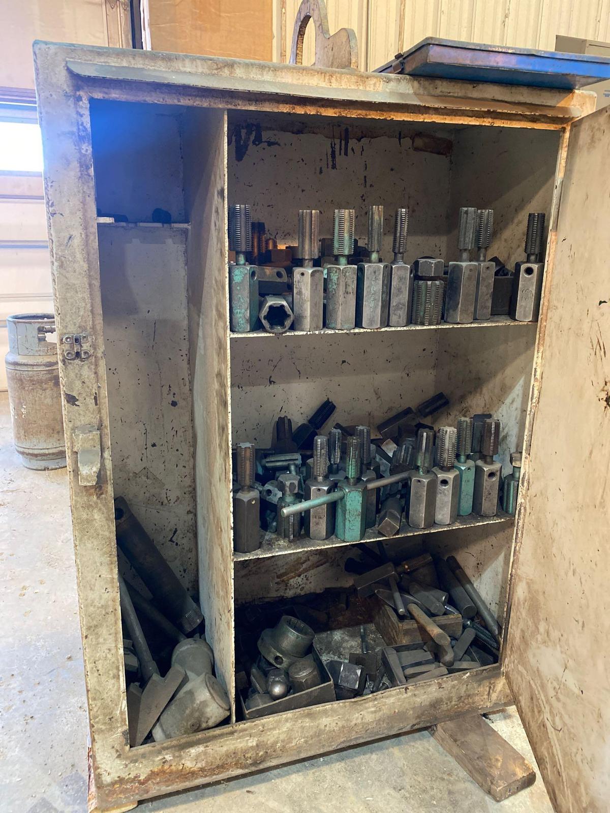 Cabinet with Oilfield Tap and Dies