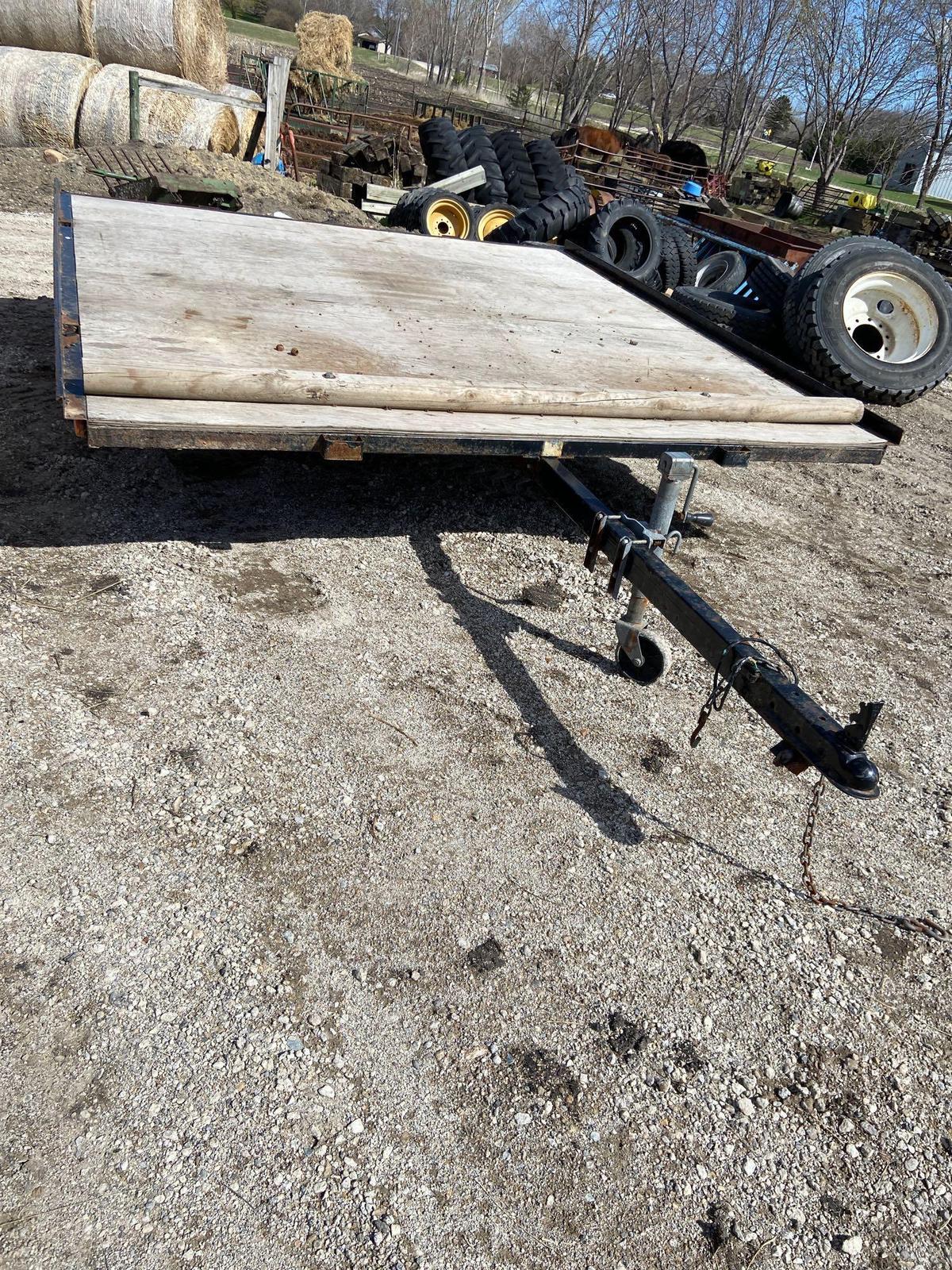 Two place snowmobile trailer