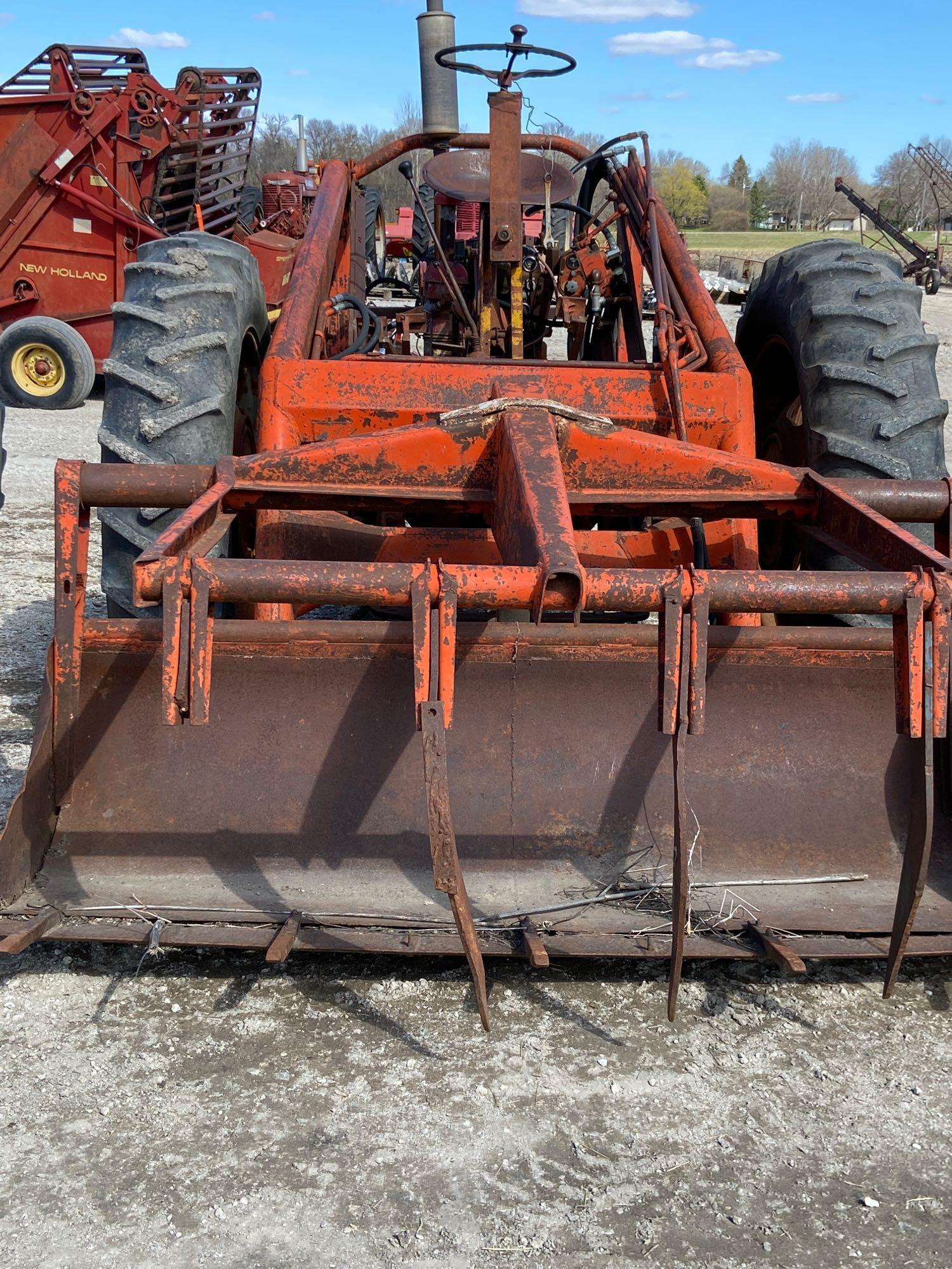 Reverse M Farmall loader tractor