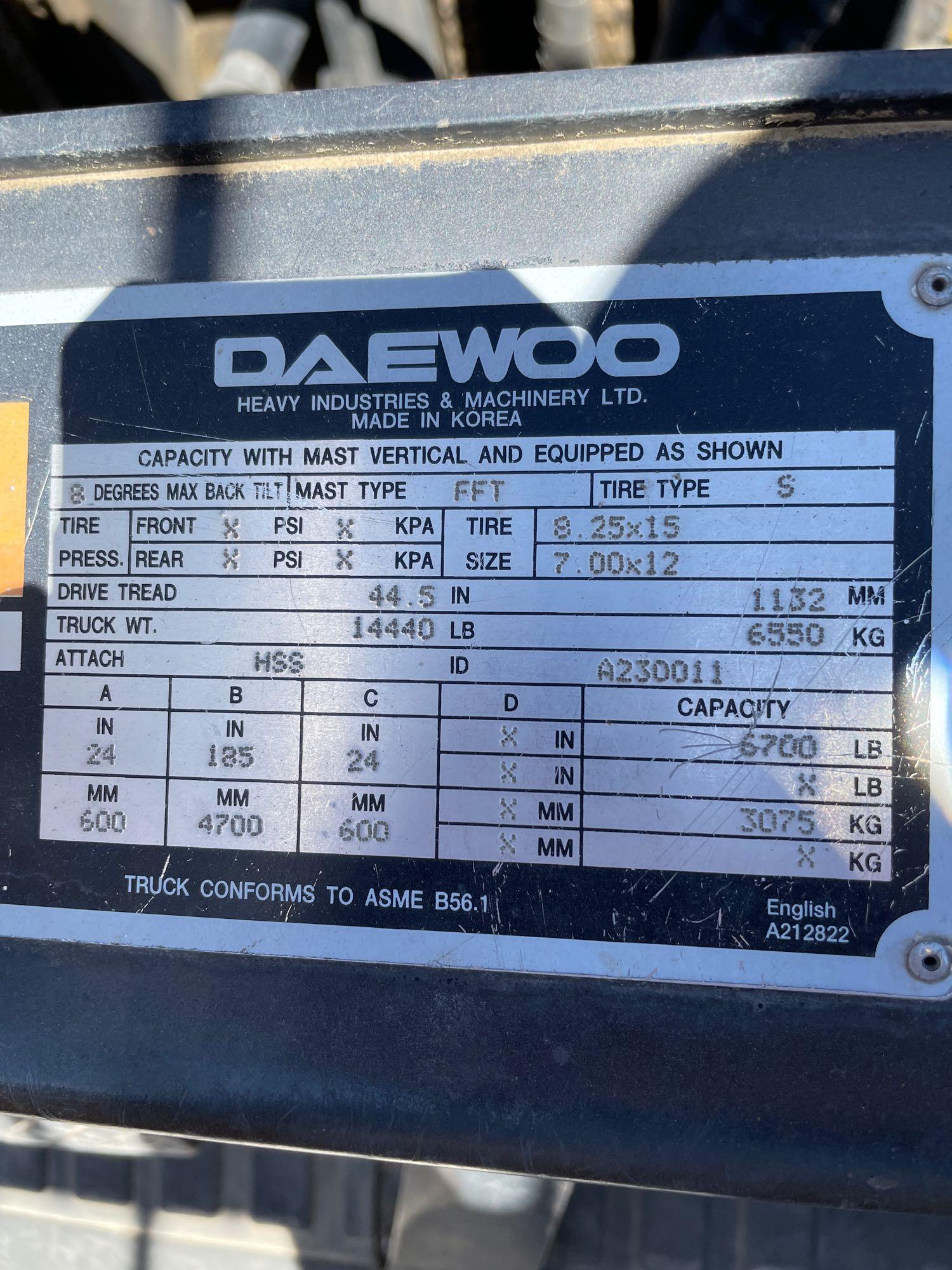 DAUWOO forklift G35S