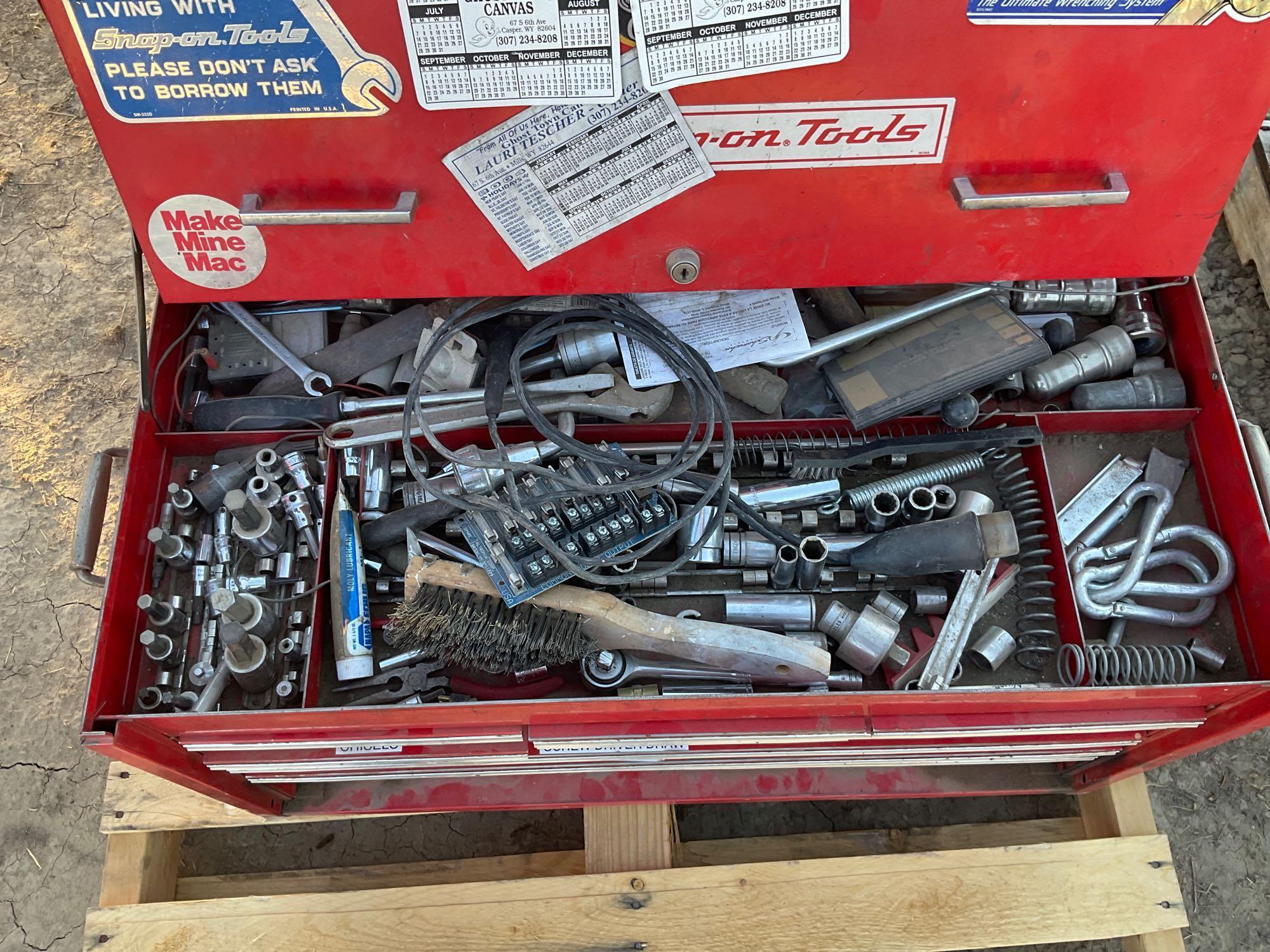 Snap-on tool box and tools