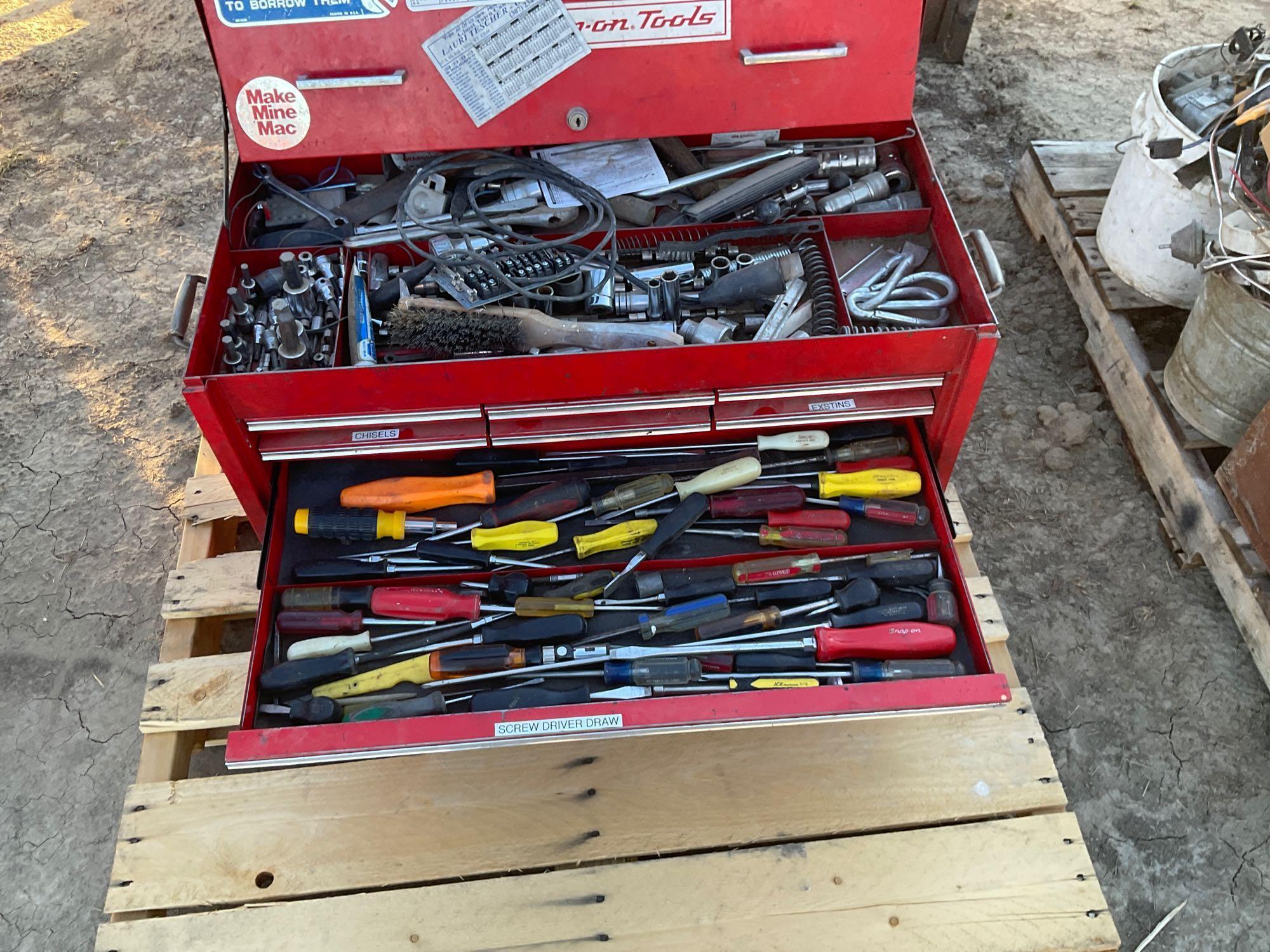 Snap-on tool box and tools